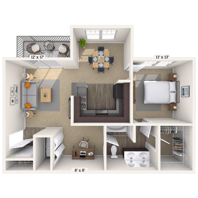 Floorplan image of unit 05513