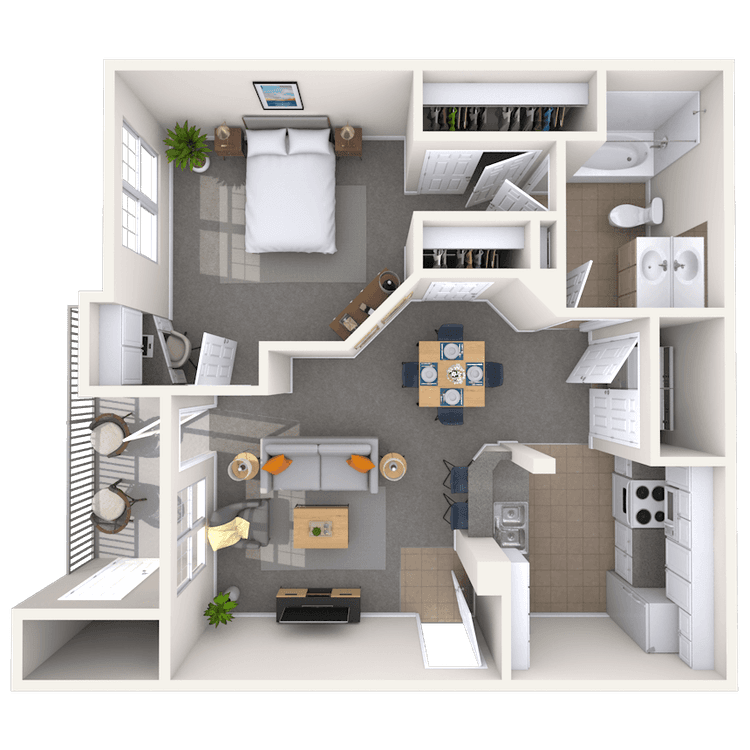 Floorplan image of unit 111121