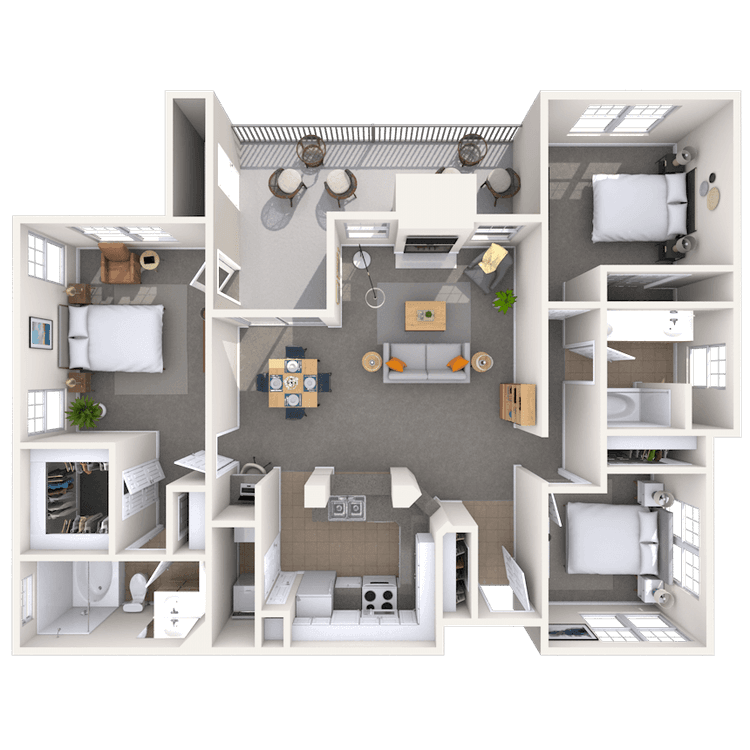 Floorplan image of unit 121225