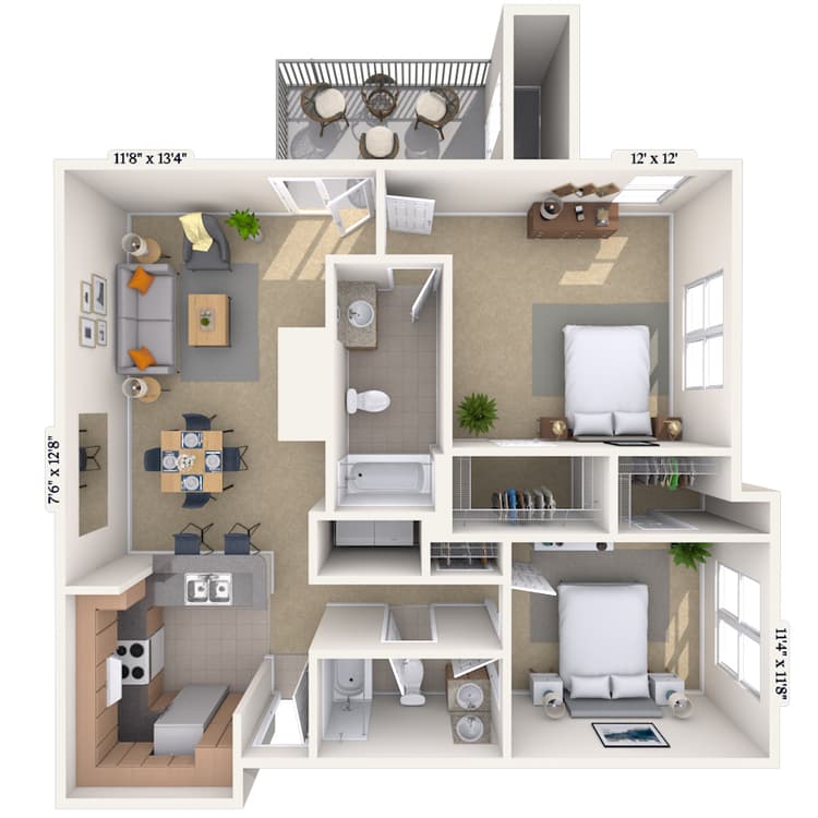 Floorplan image of unit 03311