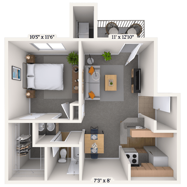 Floorplan image of unit 060605