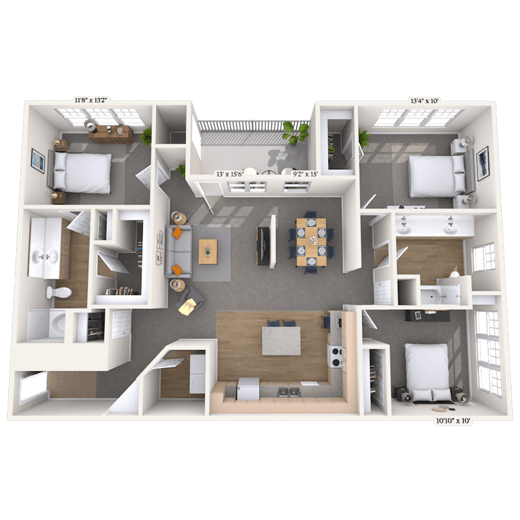 Floorplan image of unit 03328