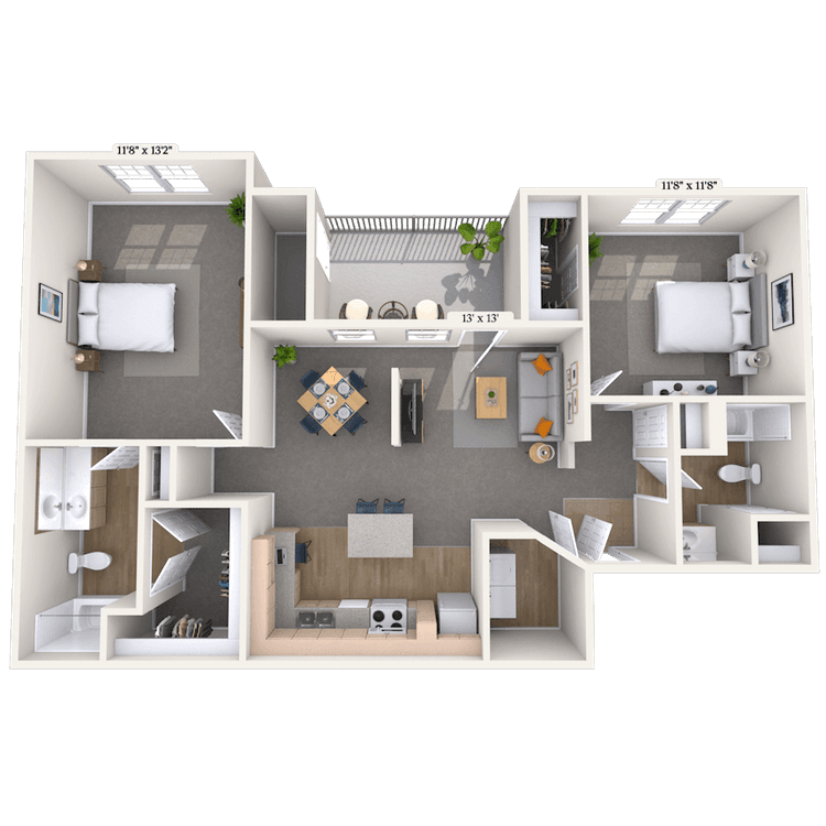 Floorplan image of unit 03334