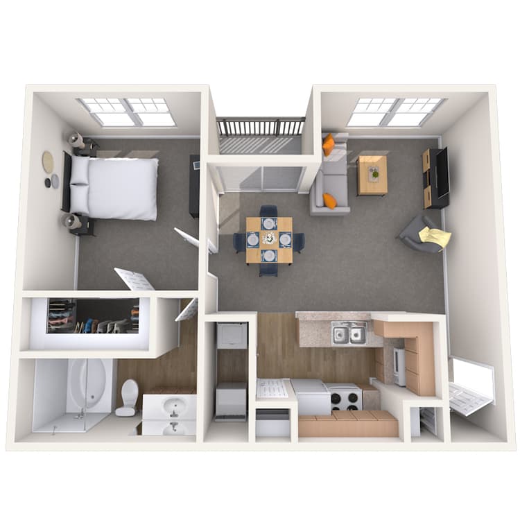 Floorplan image of unit 01736