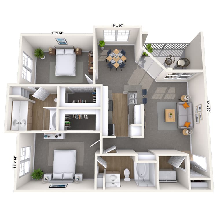 Floorplan image of unit 0101023
