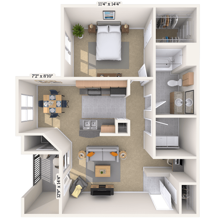 Floorplan image of unit 0505307