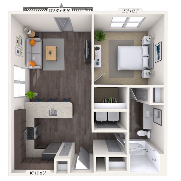 Floorplan image of unit 339