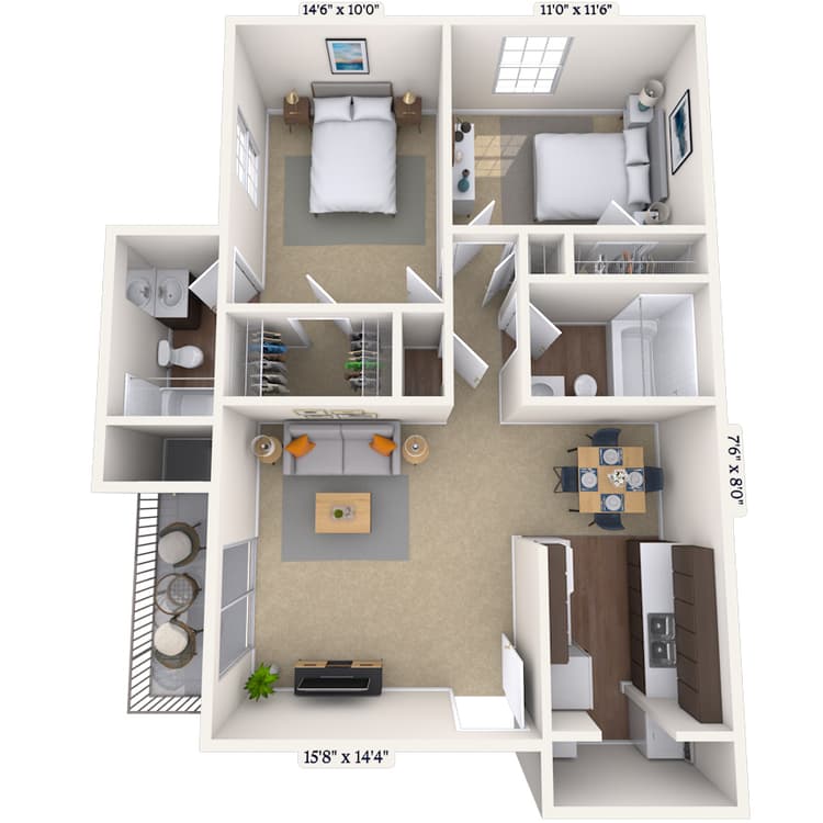 Floorplan image of unit 05174