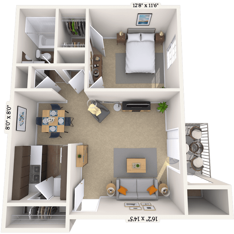 Floorplan image of unit 05233
