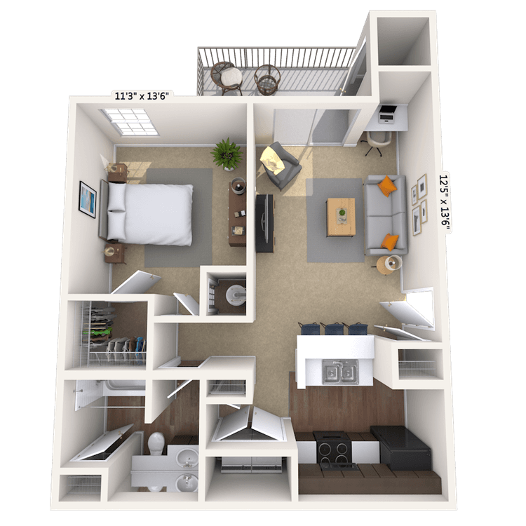 Floorplan image of unit 040413