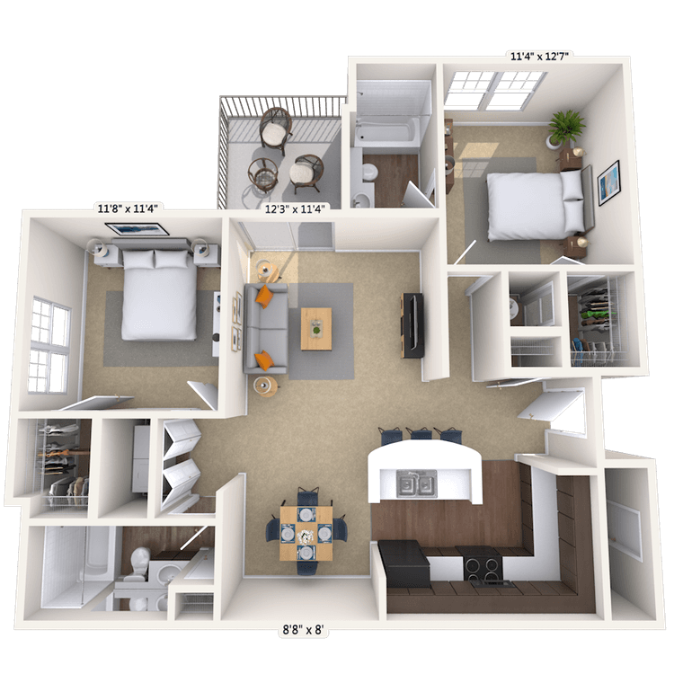 Floorplan image of unit 050531