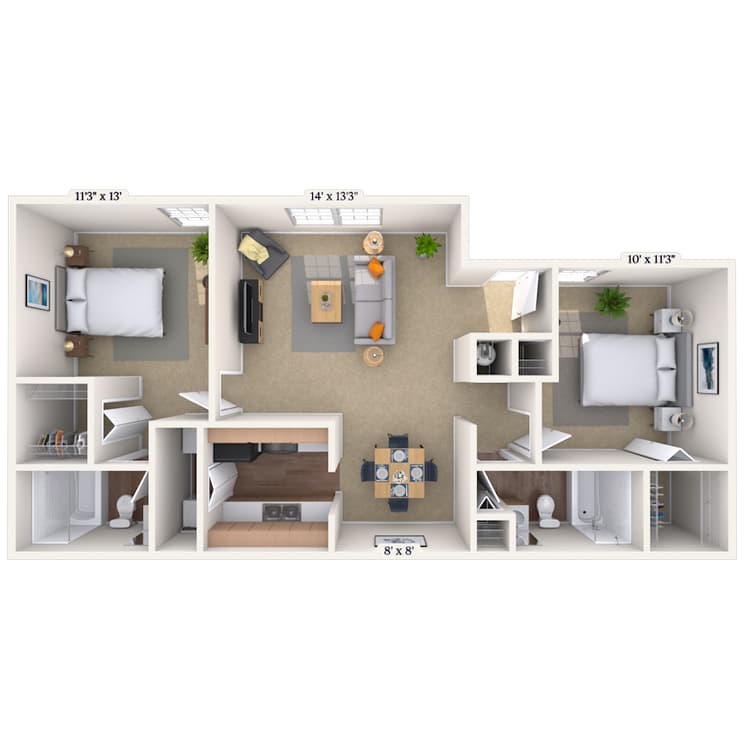 Floorplan image of unit 020209