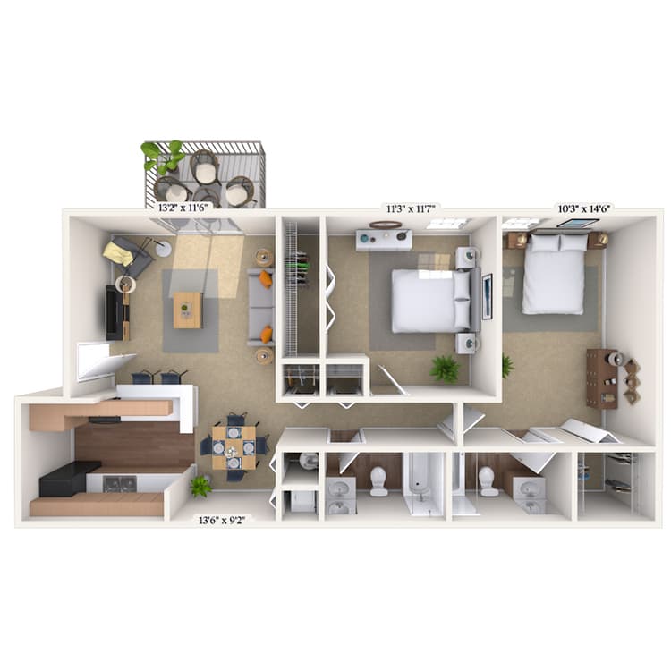 Floorplan image of unit 080816