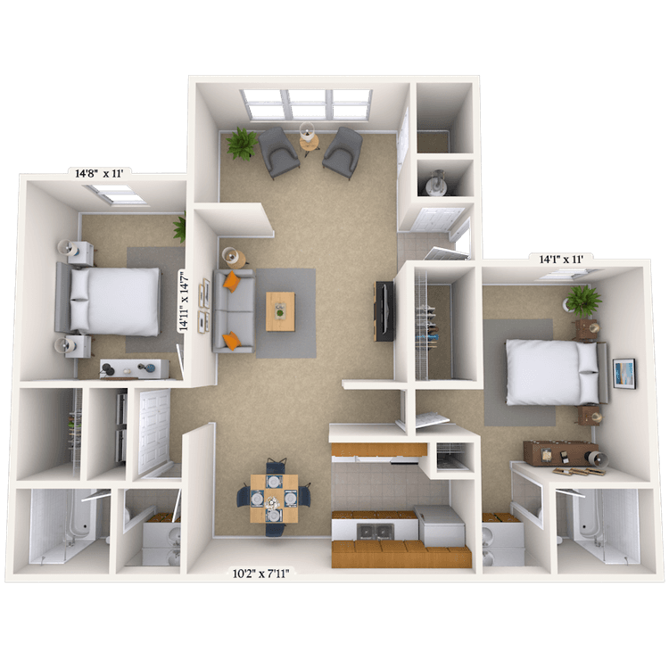 Floorplan image of unit 01183
