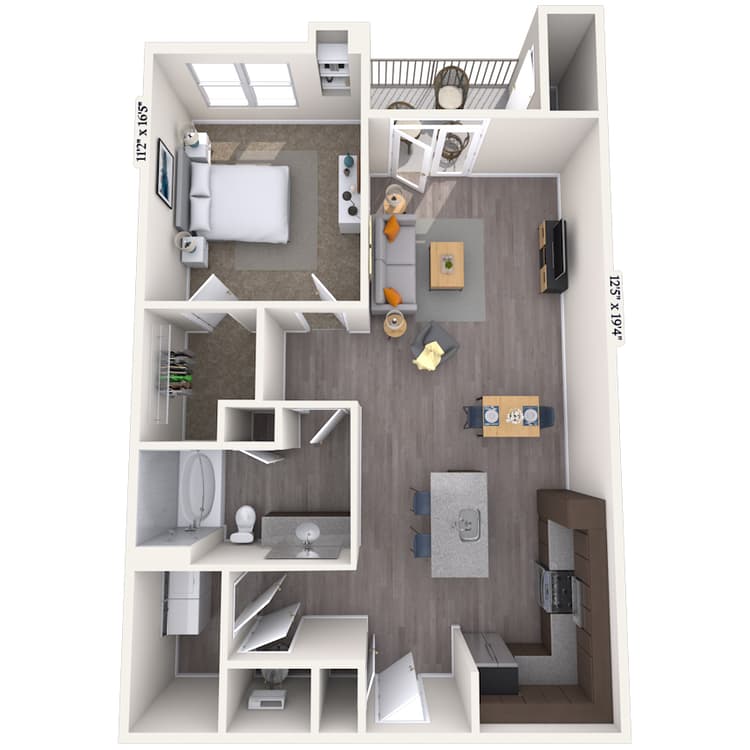 Floorplan image of unit 4108