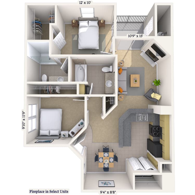 Floorplan image of unit 011041