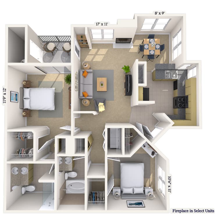 Floorplan image of unit 012040