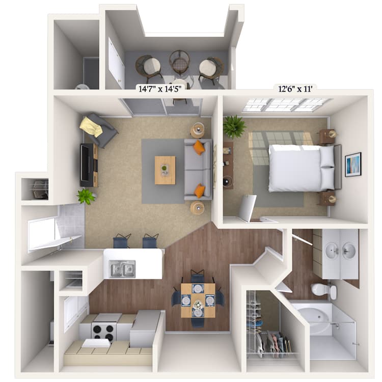 Floorplan image of unit 011094