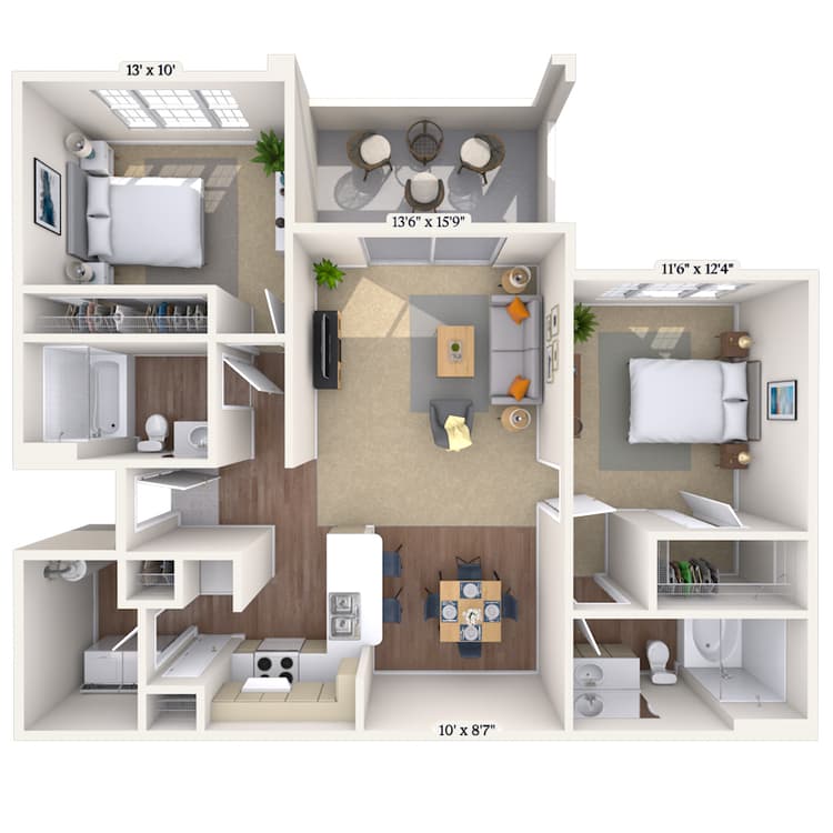 Floorplan image of unit 012098