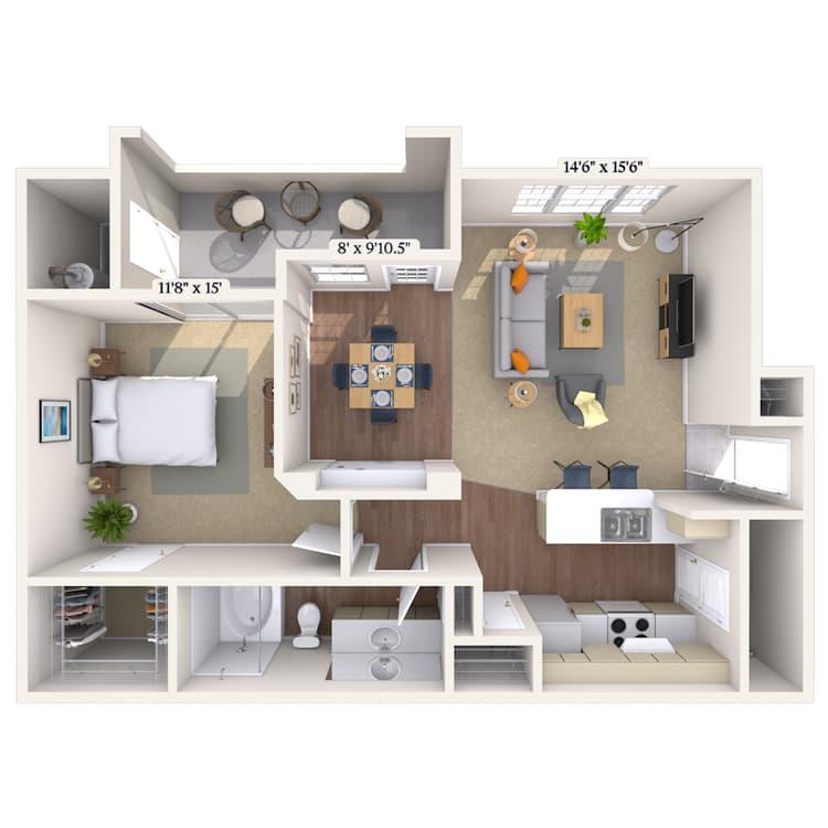 Floorplan image of unit 013014