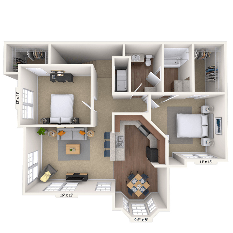 Floorplan image of unit 002150