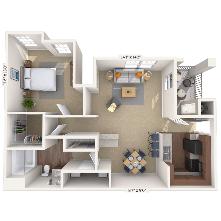 Floorplan image of unit 002176