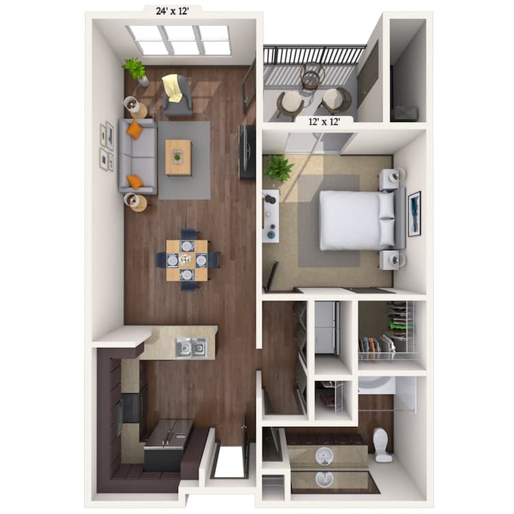 Floorplan image of unit 4006