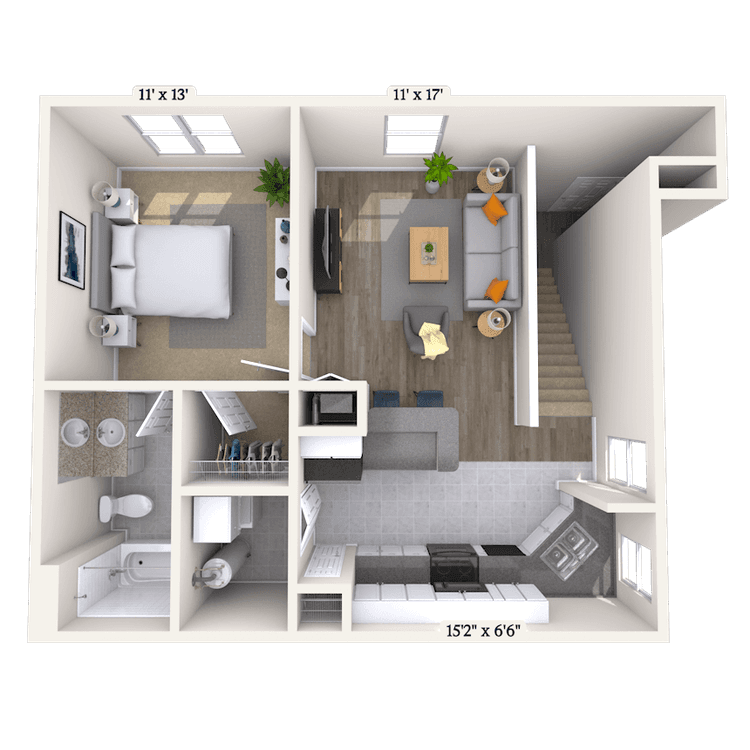 Floorplan image of unit 019-211