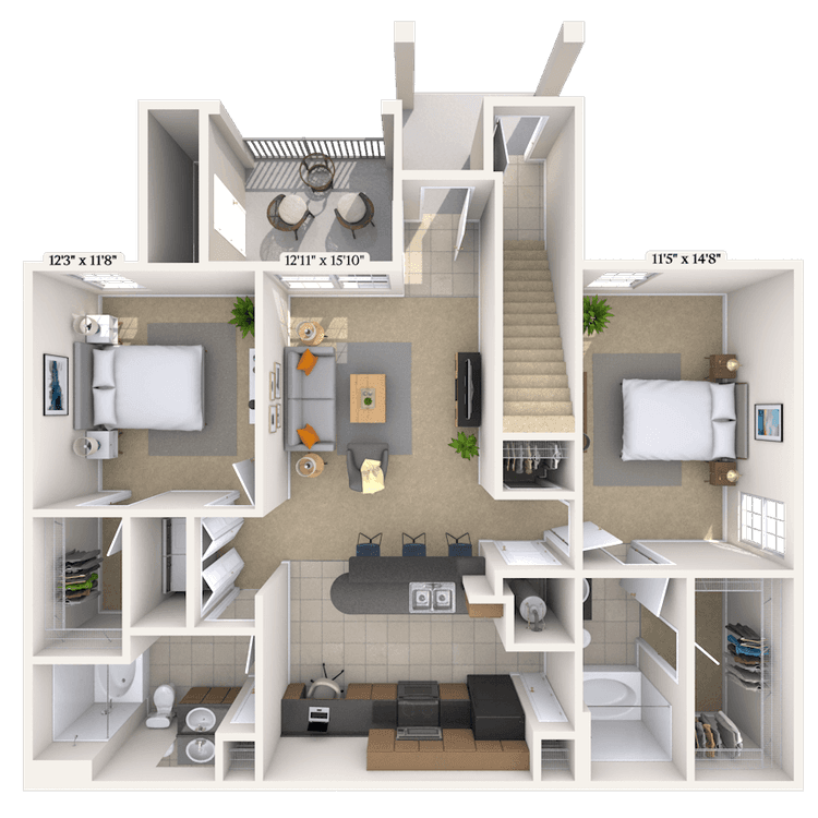 Floorplan image of unit 09102