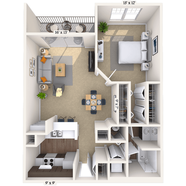 Floorplan image of unit 044211
