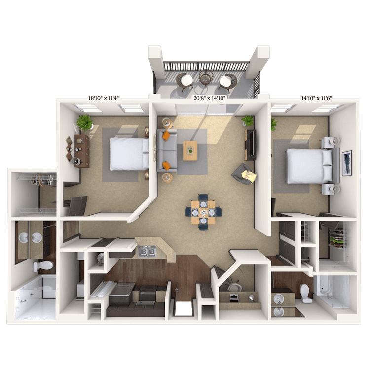 Floorplan image of unit 09931