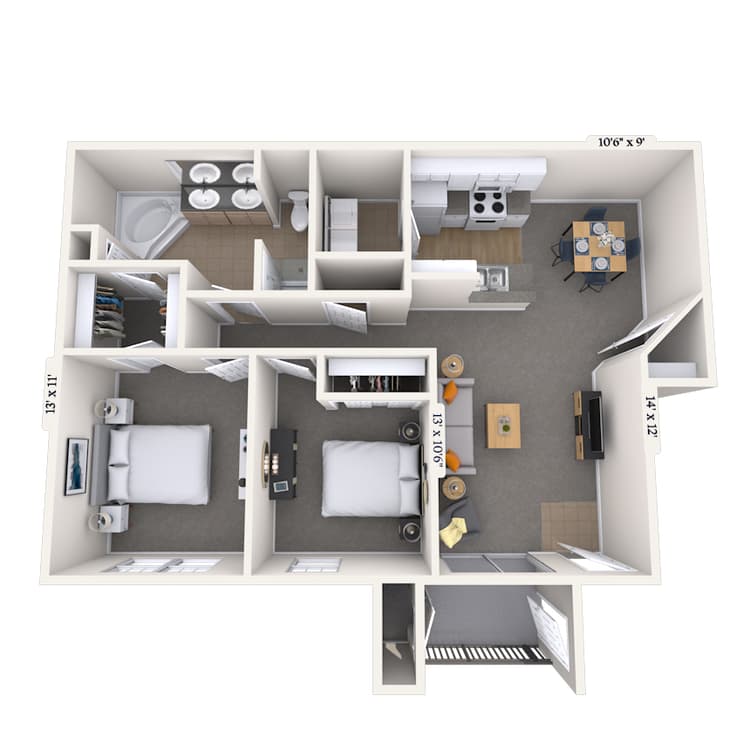 Floorplan image of unit 181814