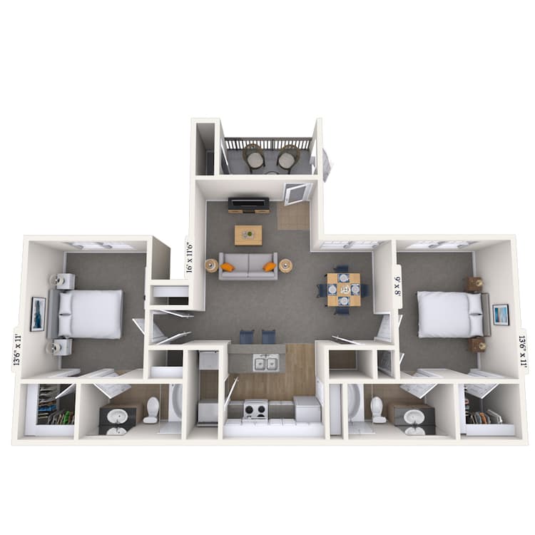 Floorplan image of unit 050514