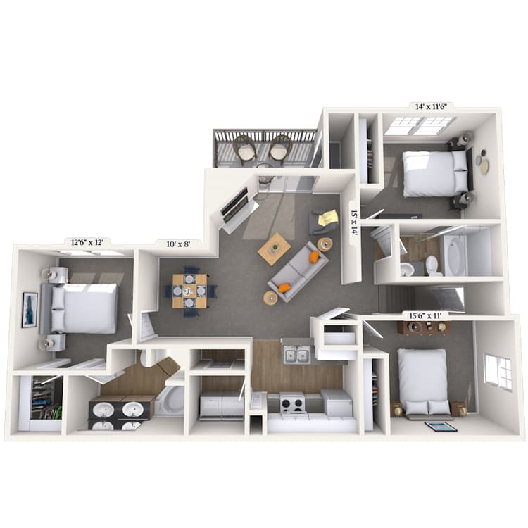 Floorplan image of unit 060608