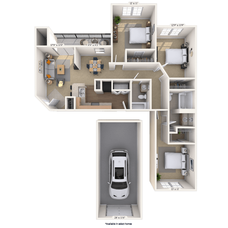 Floorplan image of unit 05516