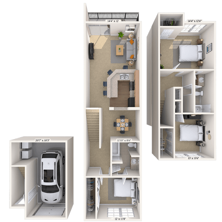 Floorplan image of unit 181809