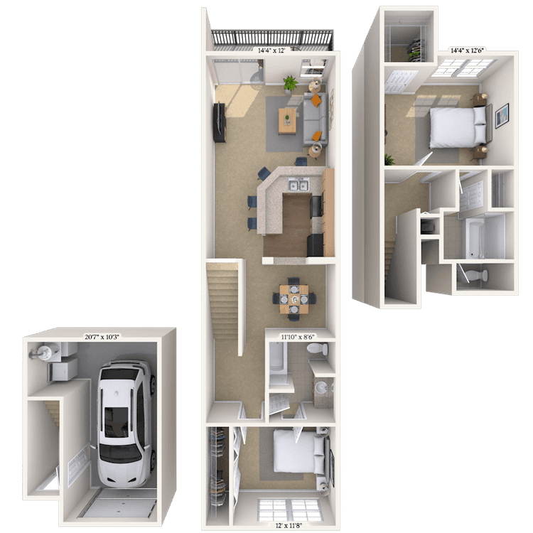 Floorplan image of unit 222212