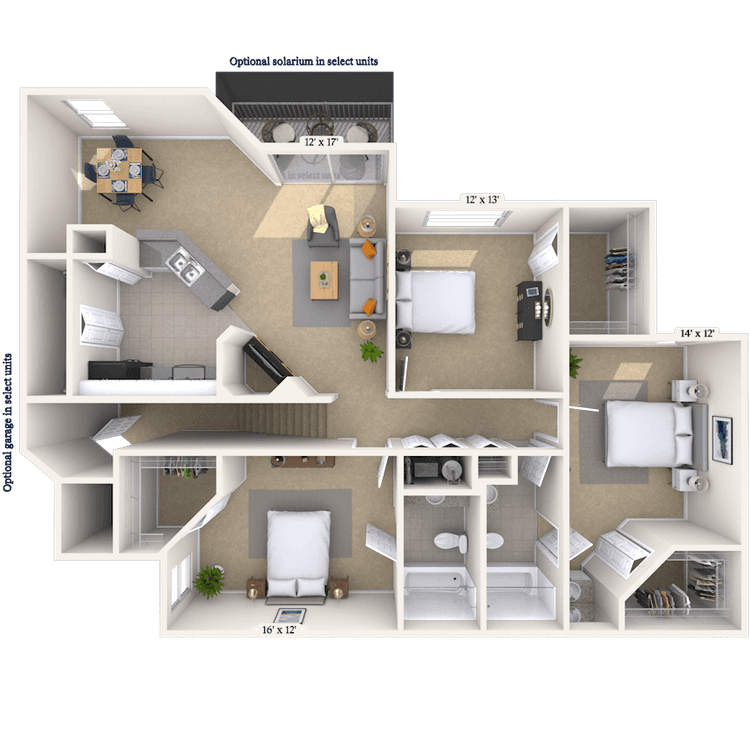 Floorplan image of unit 222224