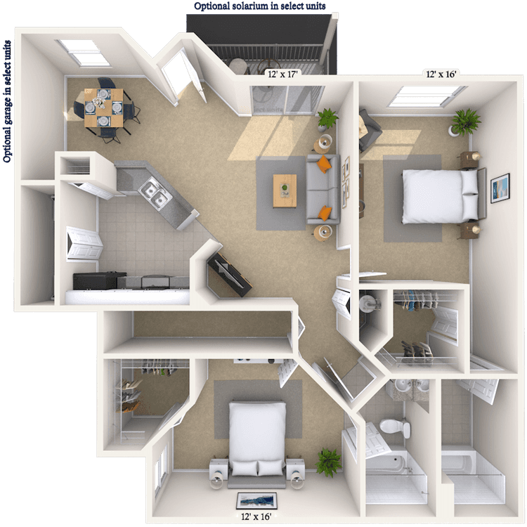 Floorplan image of unit 040415
