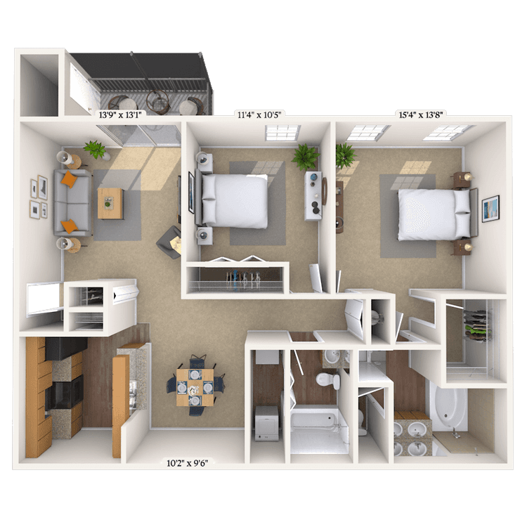 Floorplan image of unit 01142713