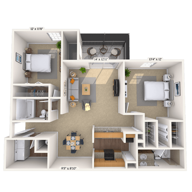 Floorplan image of unit 01150531