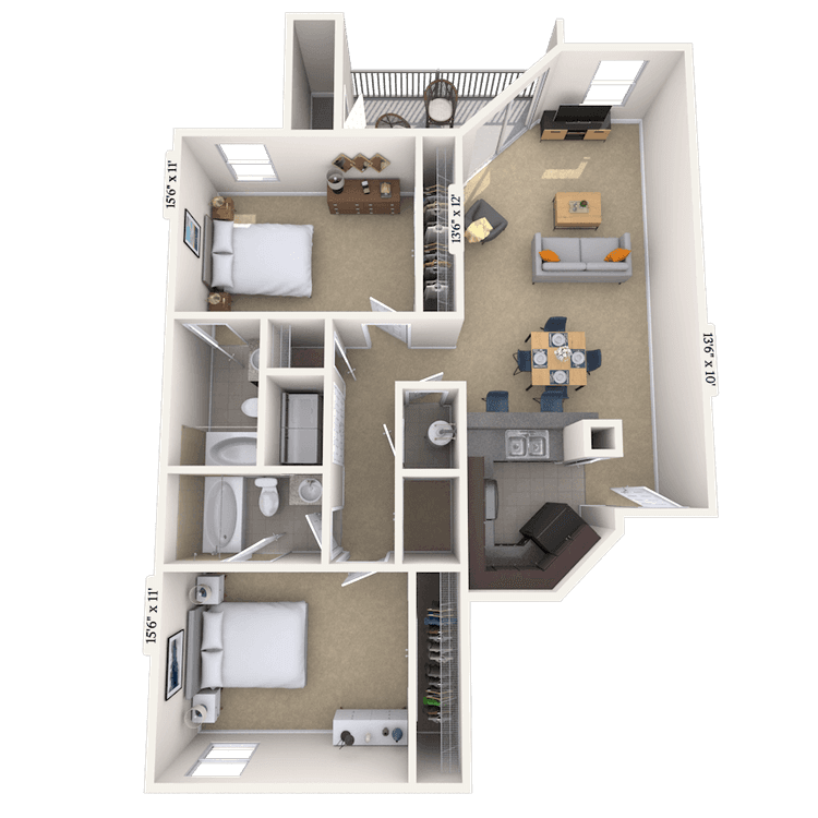 Floorplan image of unit 060602