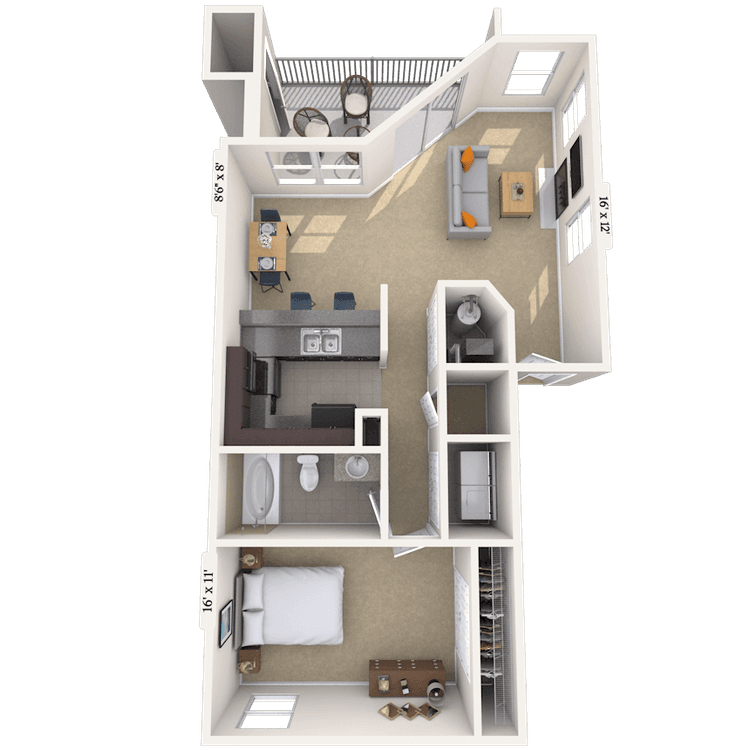 Floorplan image of unit 050501