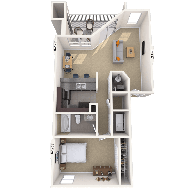 Floorplan image of unit 070702