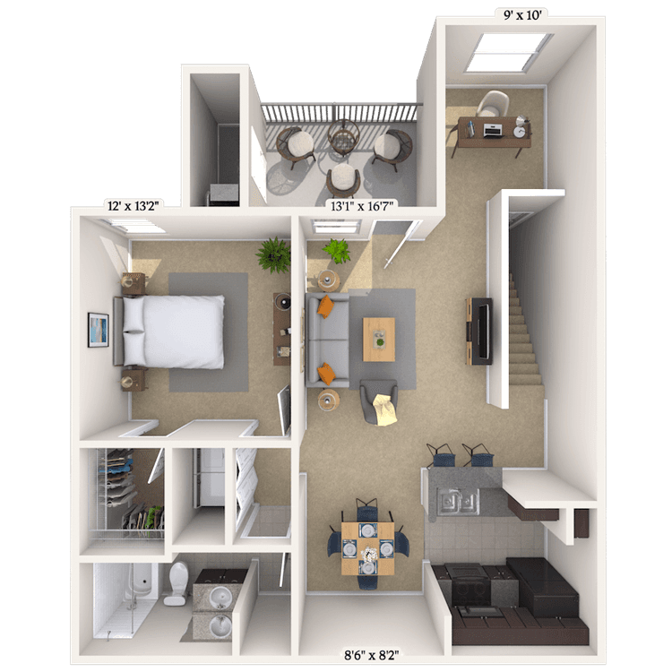 Floorplan image of unit 012429