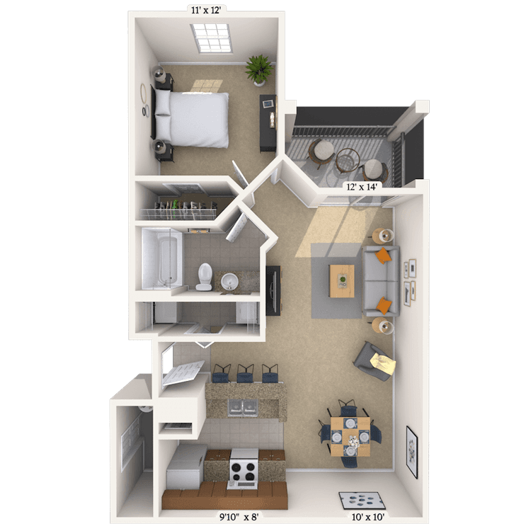 Floorplan image of unit 014311