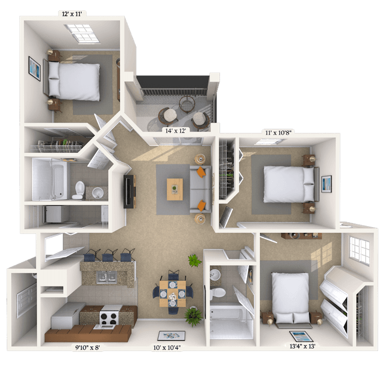 Floorplan image of unit 015208