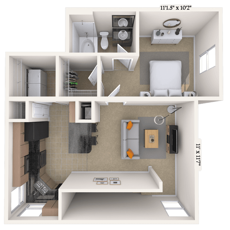 Floorplan image of unit 04216