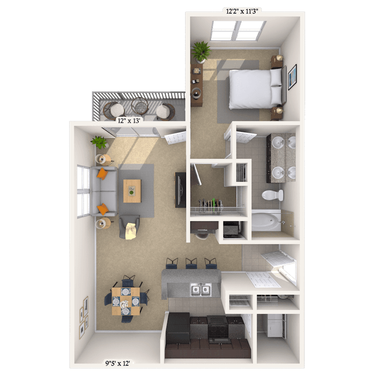 Floorplan image of unit 011202