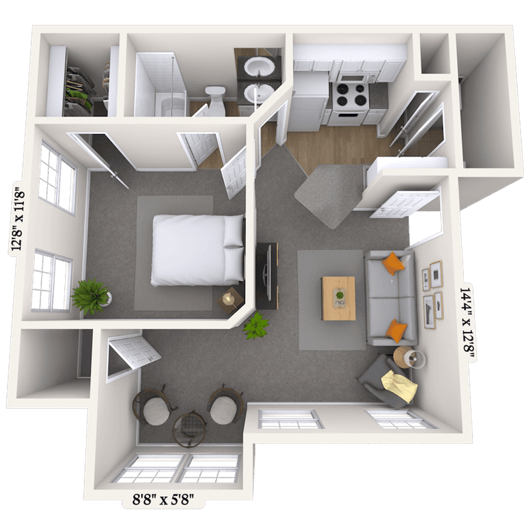 Floorplan image of unit 011011